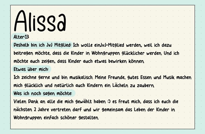 Steckbrief von Alissa